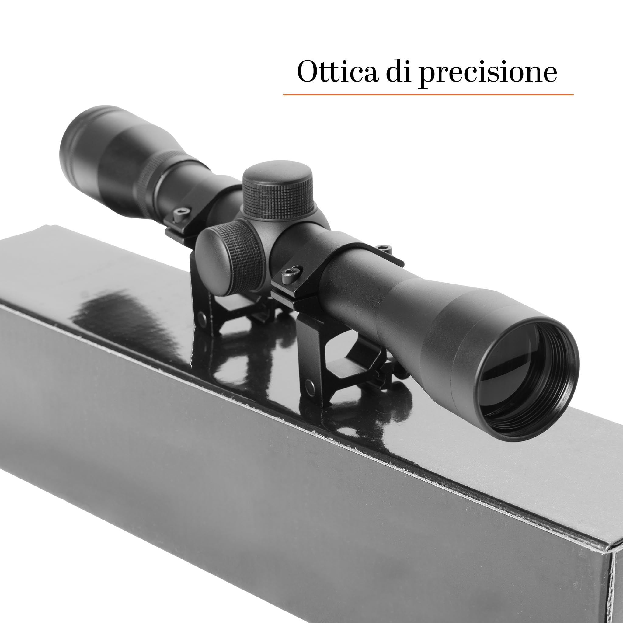 Fucile Sniper Softair M52 Bolt Action a Molla - Kit Professionale con Ottica Regolabile, Bipiede Metallico, 1000 Pallini 6mm e Spingi Pallino - potenza 0,9 joule