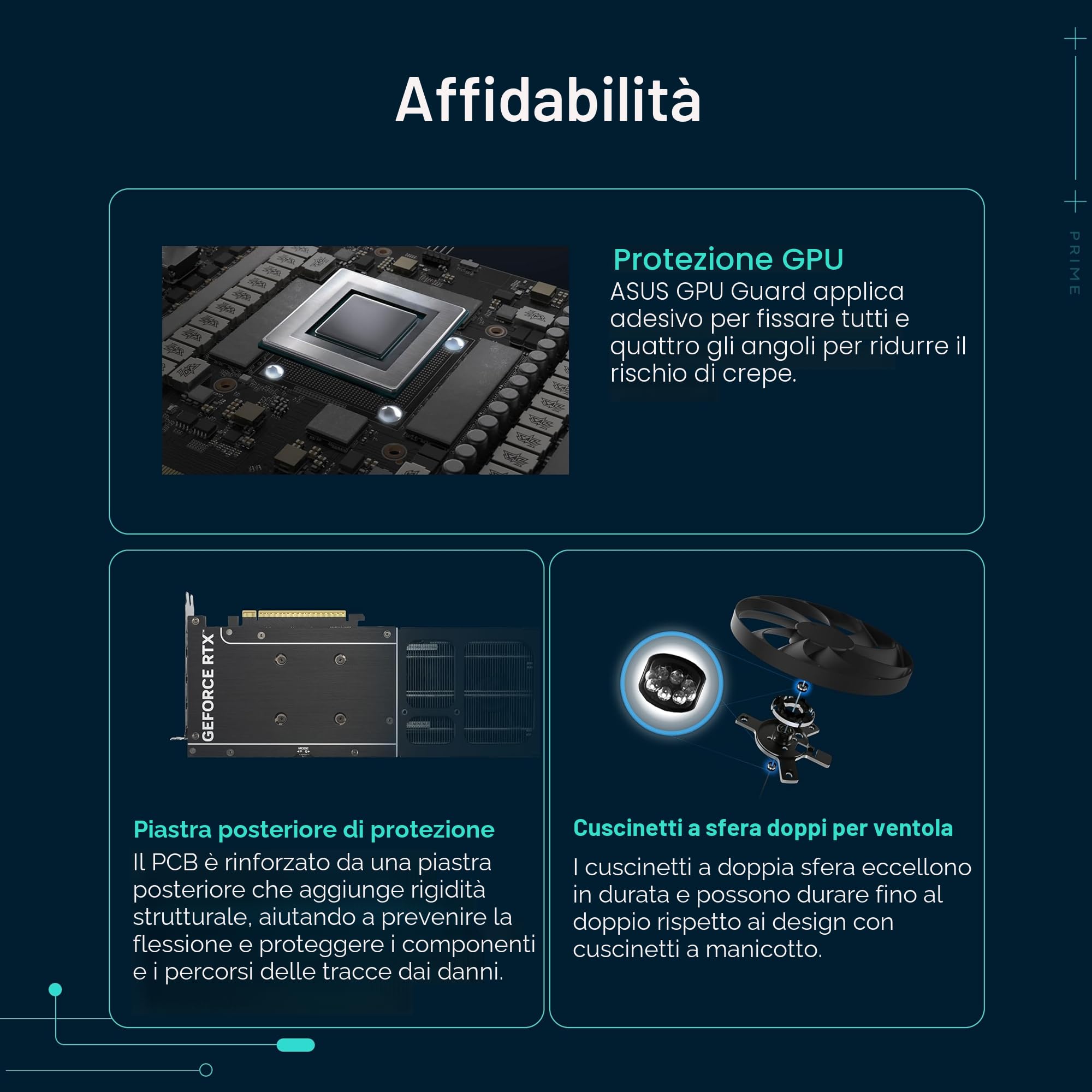 ASUS Prime NVIDIA GeForce RTX 5060 Ti OC Edition, Scheda Grafica 8 GB GDDR7, 128 Bit, PCIe 5.0, 3 Ventole Axial-Tech, 1 HDMI 2.1, 3 DisplayPort 2.1, GPU Tweak III, Nera, PRIME-RTX5060TI-O8G
