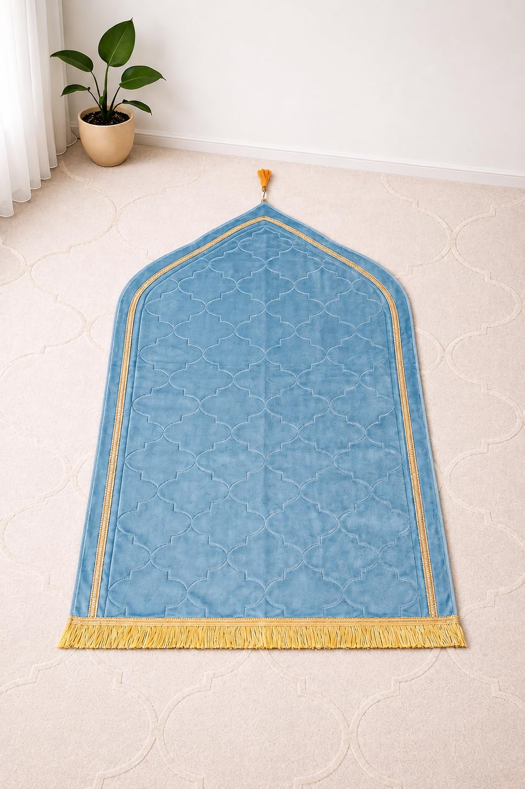 of Combo さま namaz 2 2) of (Pack Adult 1 + Kid 1 | Mat Prayer Velvet Janamaz 配信機器・PA機器・レコーディング機器