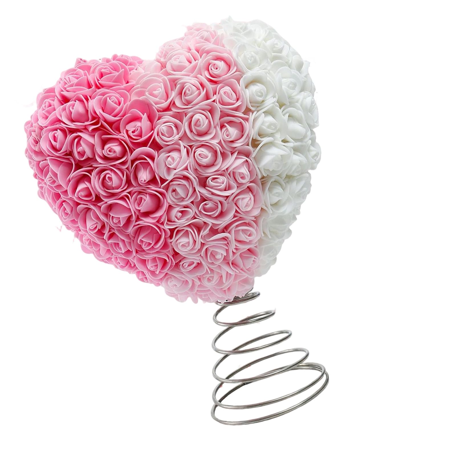 Tfaoys C Day Tree Top Preserved Rose Flower Heart Tree Top Ornament For Wedding Hristmas Holiday Party Enterpieces Valentines Day Preserved Flower Heart Ornament