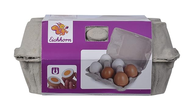 Foto 2 de 8 de Eichhorn 100003737 - Huevera con 6 Huevos, 3 x con función magnética, 10,5 x 16 x 7 cm, Accesorios…