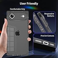 Vista 4 de Funda Tzomsze Compatible con iPhone Air Clear Funda, Protección de Cámara, Esquinas Reforzadas TPU Delgada Resistente a Golpes Funda Protectora