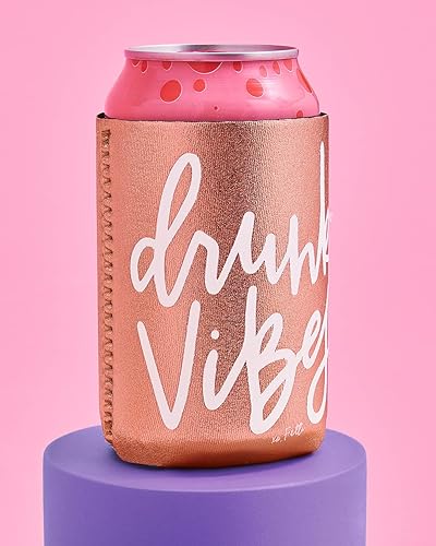 Miniatura 8 de xo, Fetti Enfriador de latas para despedida de soltera, blanco + oro rosa, 10 unidades, soporte de neopreno, funda para bebidas, despedida de