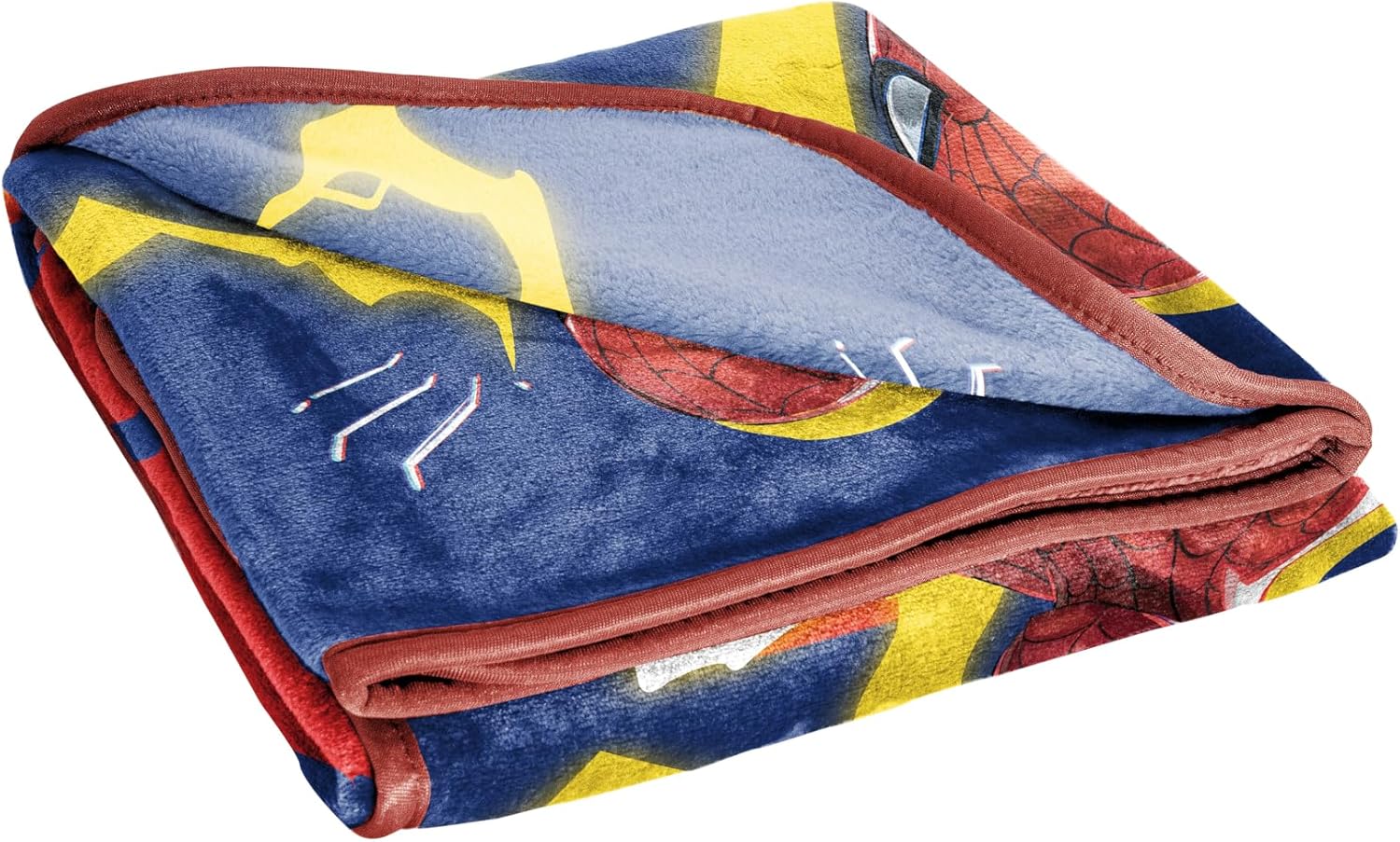 Jay Franco Kids Plush Throw Blanket – Soft & Cozy Fleece Throw for Bedroom & Couch Décor, Official Licensed Product, Blue - Marvel Rivals Spiderman, 46x60 - Throw Blanket