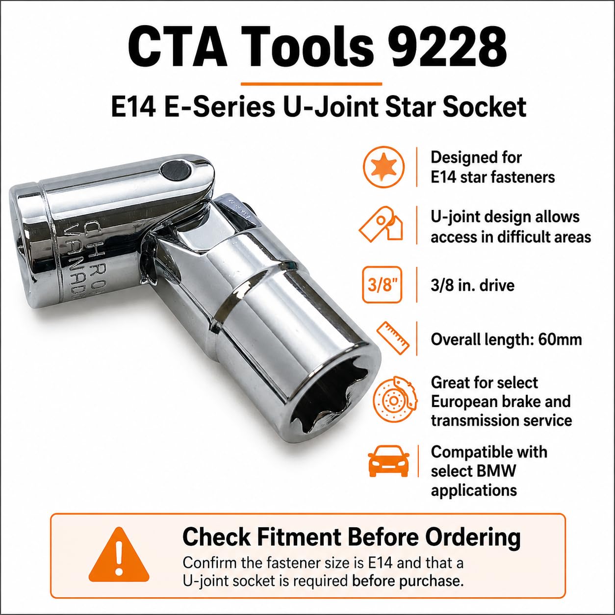Amazon.co.jp: CTA Tools 9228 Eシリーズ U-ジョイントトルクス