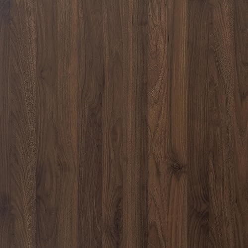 BOMENG Rollo de papel de contacto de madera de nogal, grueso, textura marrón, papel tapiz de grano de madera autoadhesivo, película de vinilo