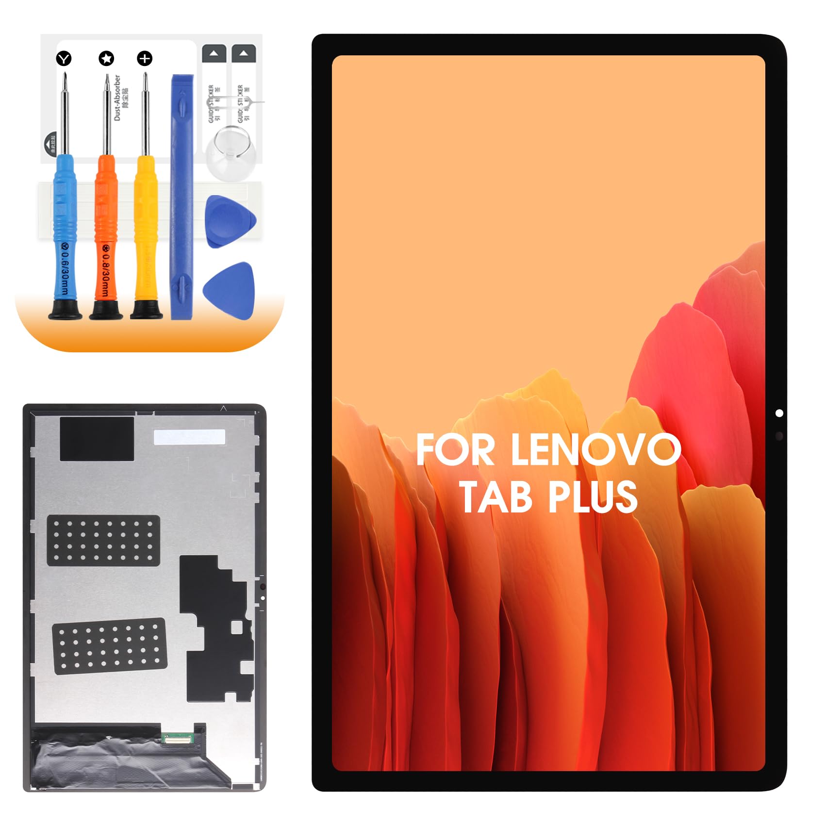 LCD Display pour Lenovo Tab Plus TB351FU 11,5 Pouces 2024 Écran de Rechange pour Lenovo Tab Plus TB351FU Ecran Replacement Digitizer Touchscreen Full Assembly avec Réparation Kit