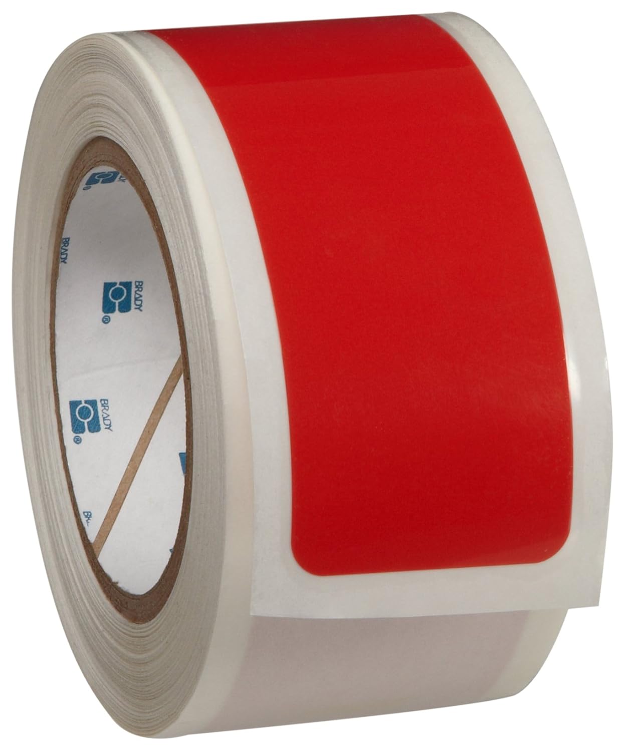 Brady-104556 ToughStripe Nonabrasive Dash Floor Marking Tape, 8" Length, 2" Width, Yellow (Pack of 46 Per Roll)
