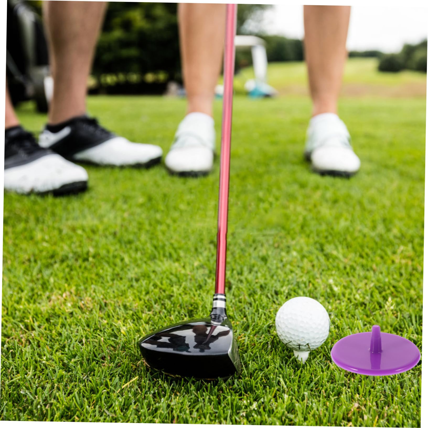 Golfball Positionsmarker Rund, 100 Stück aus Kunststoff | Low Friction, Verschleißfest, für Präzise Lagekennzeichnung Beim Spiel Zufällige Farbe
