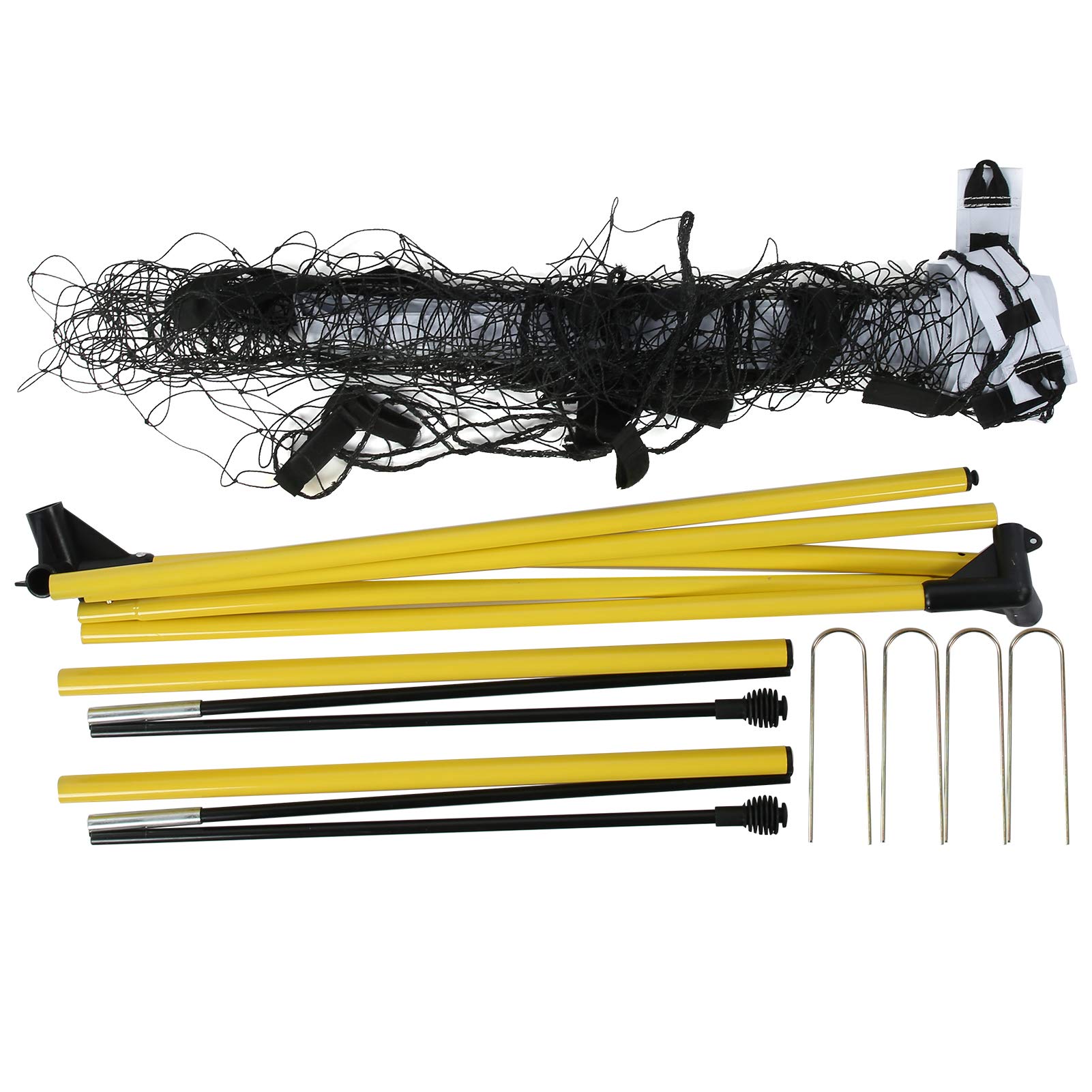 Kit di rete per pali da calcio pieghevole per porta da calcio portatile, attrezzatura per allenamento sportivo all'aperto per bambini e adulti