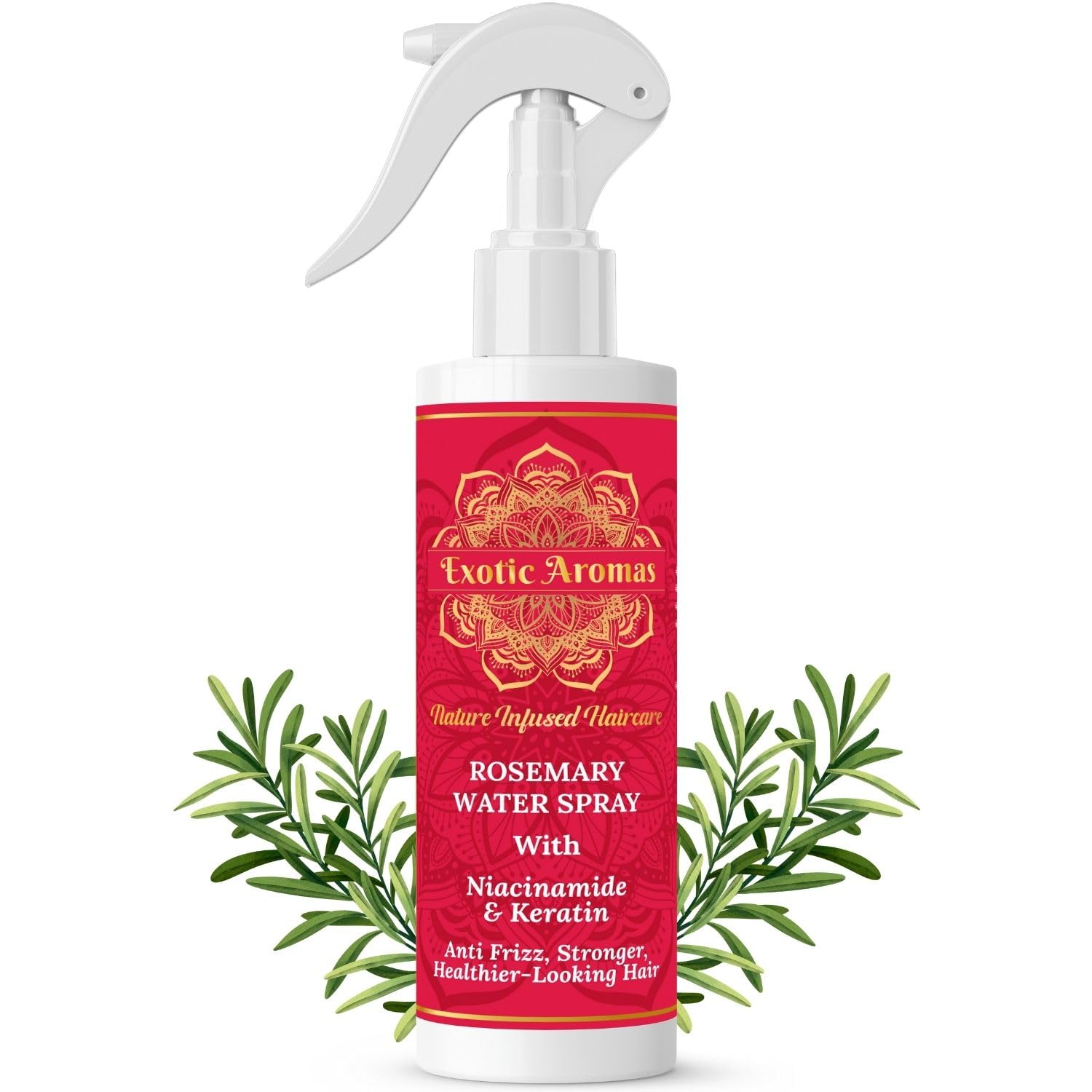 Exotic Aromas - Rosemary Water Spray with Keratin & Niacinamide For Hair Growth, Anti-Frizz, Stronger & Healthier Hair-100 ML-image-48