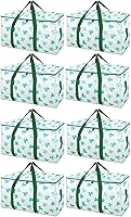 Vista 56 de BALEINE - Paquete de 8 bolsas de mudanza extragrandes, con asas reforzadas, bolsa de almacenamiento resistente para ropa, suministros de mudanza