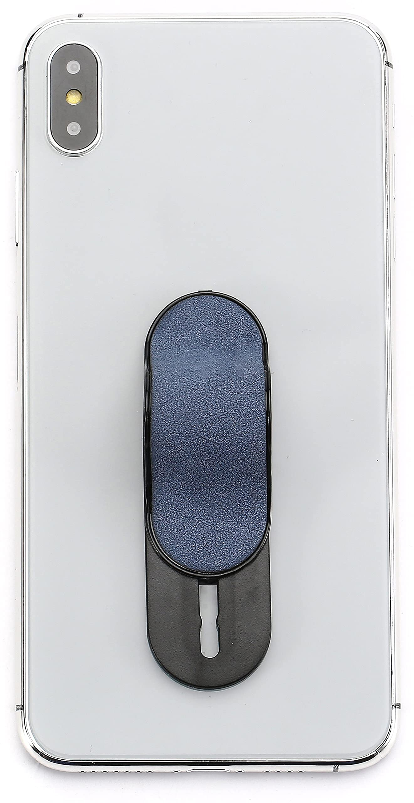 MOMOSTICK - l'originale! Supporto per dito per smartphone - Supporto per dito per cellulare - Anello per cellulare per iPhone Samsung Huawei (Serie Suede - Blu)