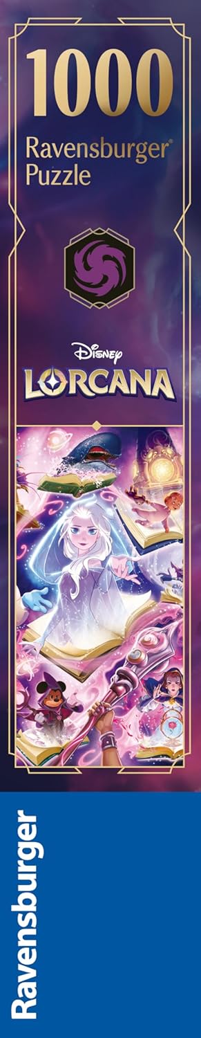 Ravensburger Disney Lorcana - Glimmers of The Realm: Amethyst 1000 Piece Jigsaw Puzzle | Premium Quality Made in Europe | FSC Certified Materials