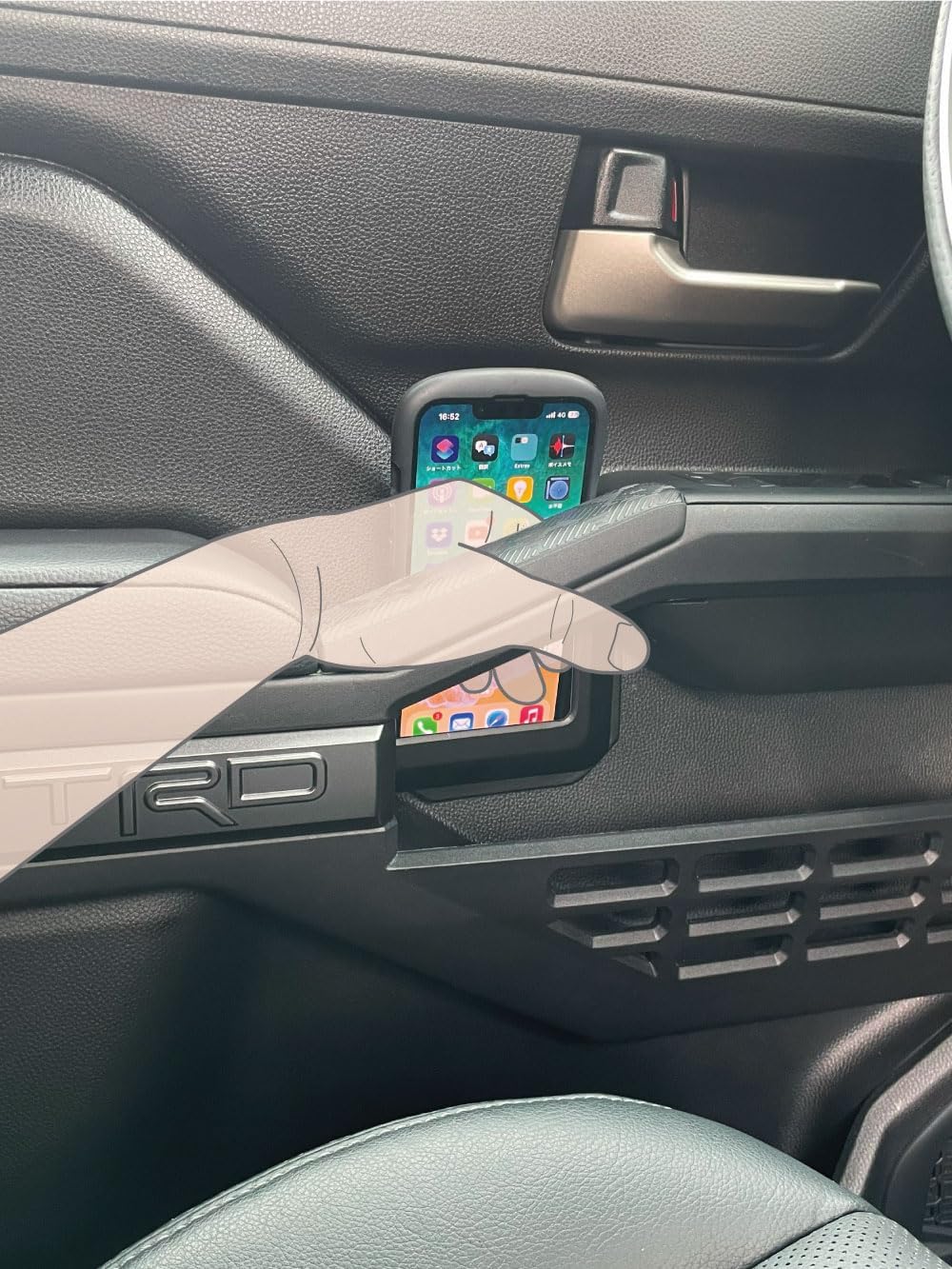 Door Side Storage Organizer for TACOMA & 4RUNNER, Black Interior Accessories Compatible with Toyota Tacoma（N400, 2024+ model year）, 4Runner (N500, 2025+ model year Models