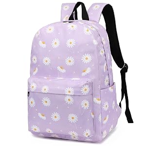 Fuyicat Flowers School Backpack for Girls Kids Teens Elementary Middle School Bag Women College Bookbag Laptop Backpacks Daisy