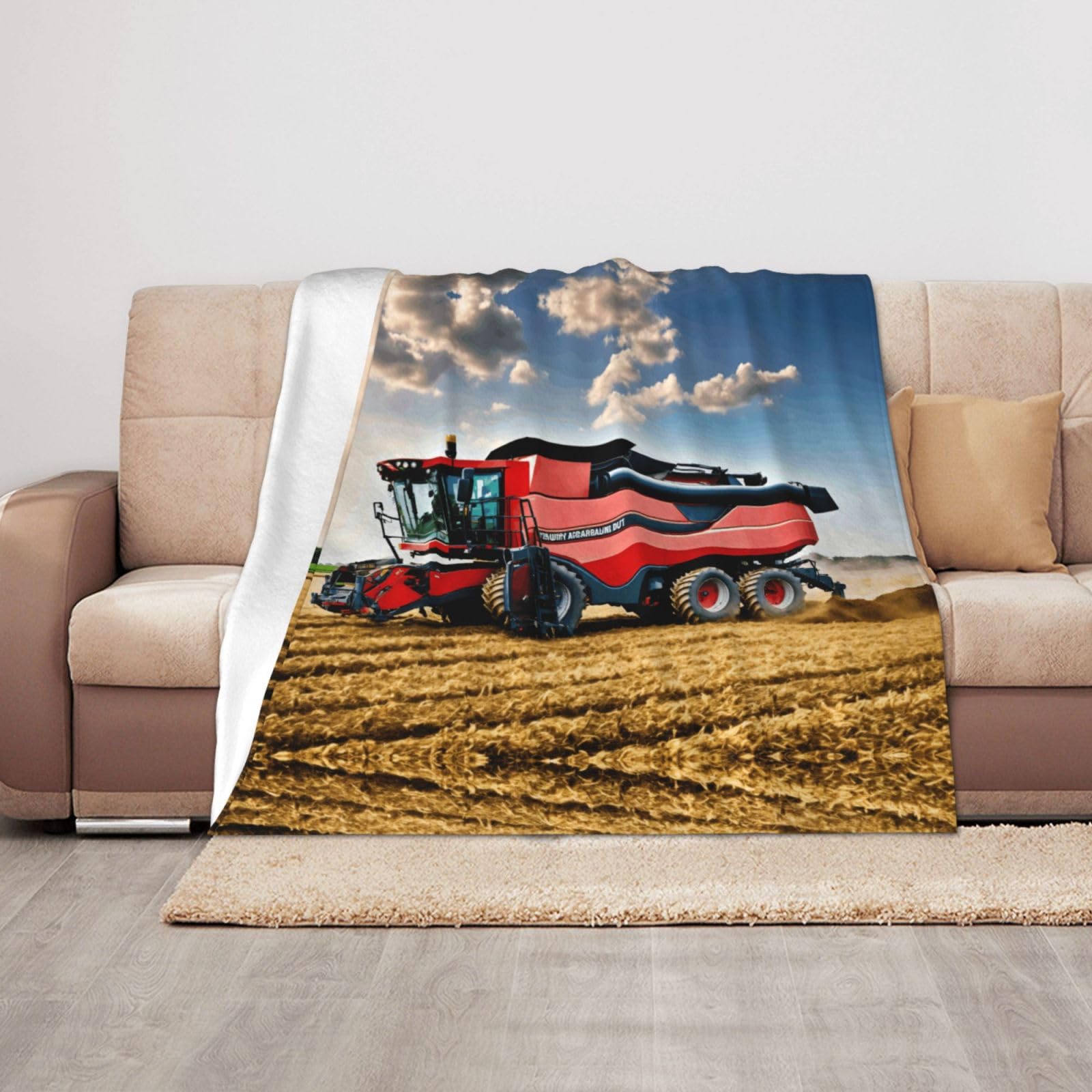 Couverture en peluche tracteur un cadeau doux rempli de souvenirs