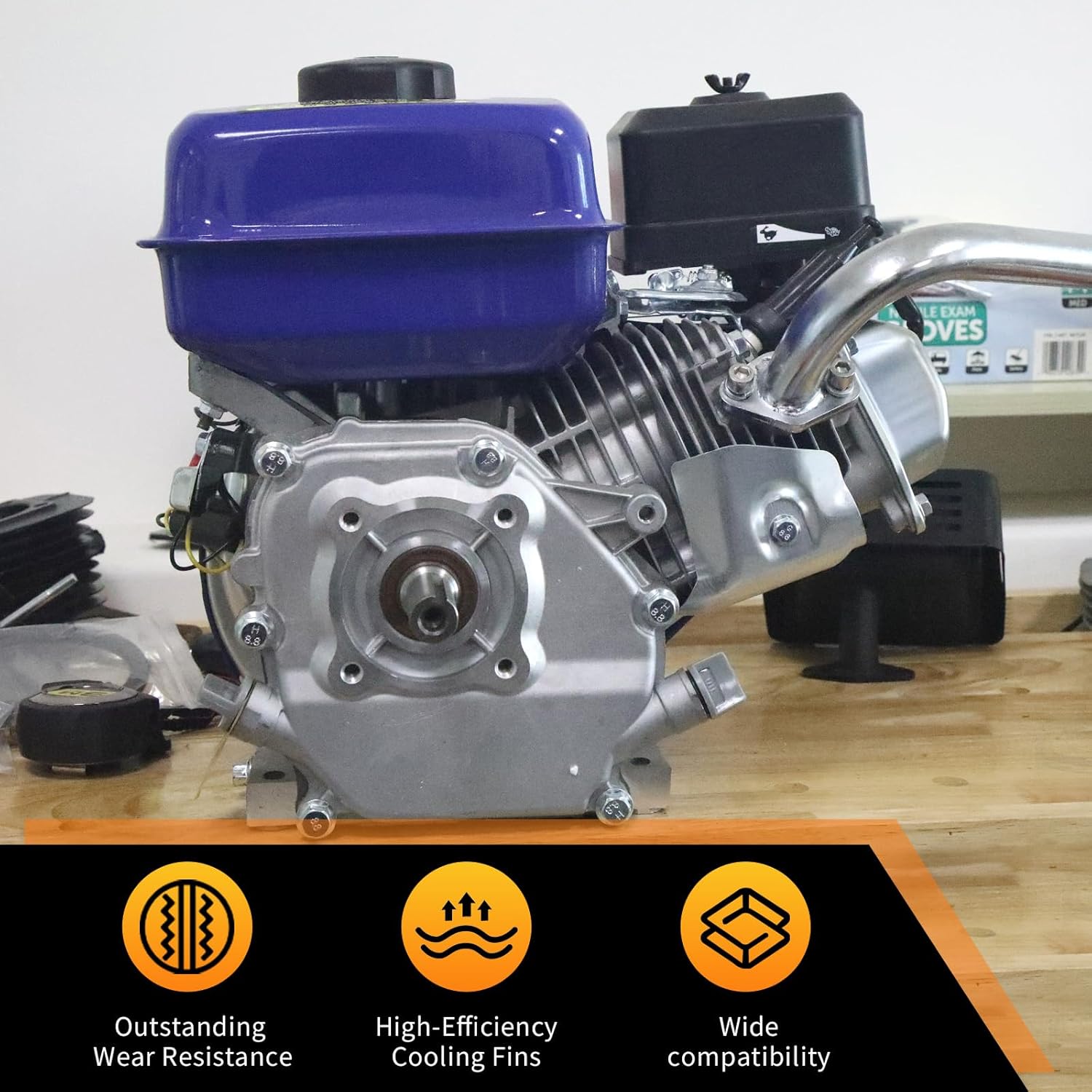 Assembled Cylinder Head Kit for Honda GX160 GX200 5.5HP 6.5HP for Predator 212cc Non Hemi Engines with Valves, Rockers,Head Gaskets, Spark Plug
