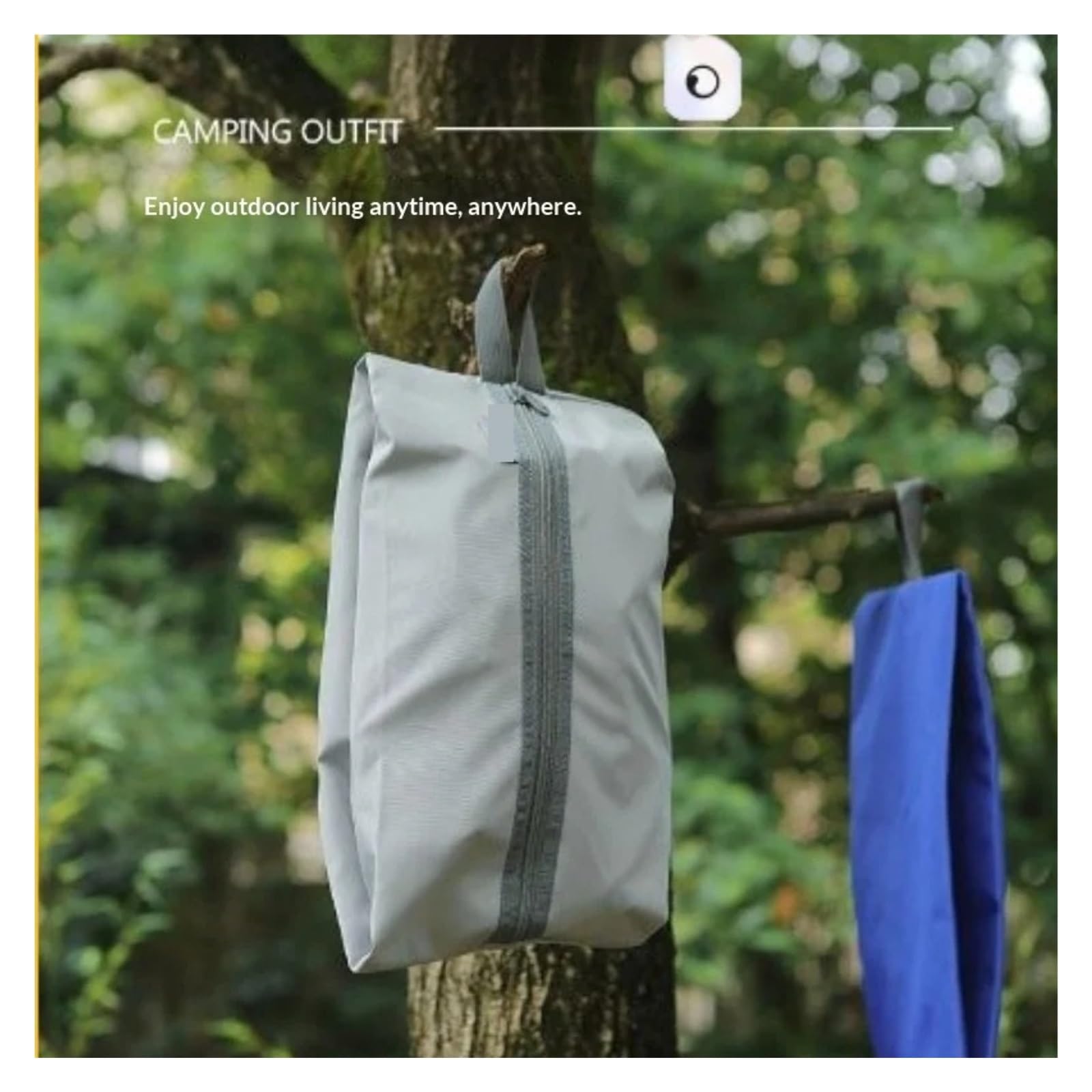 Borsa per scarpe Borsa impermeabile Oxford ultraleggera di grande capacità | Kit organizzatore for riporre oggetti for nuoto, campeggio, escursionismo, viaggio all'aperto( Green)