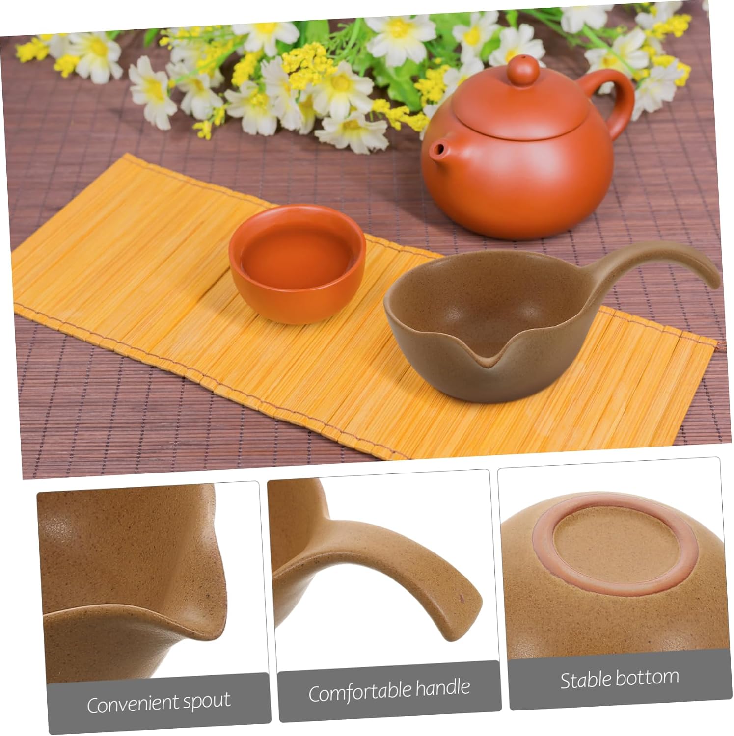 PRETYZOOM Ceramic Tea Scoop and Water Dipper Elegant Household Tool for Accurate Loose Leaf Tea and Coffee Measurement Versatile Ceramic Accessory for and Enthusiasts