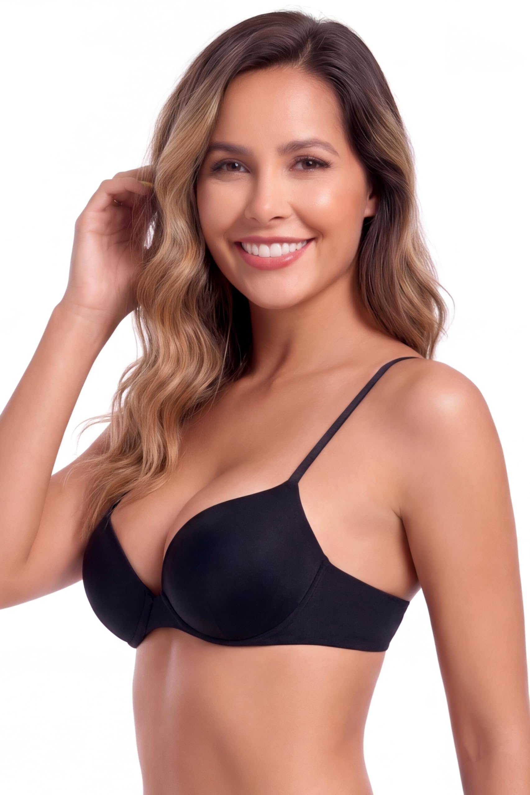 RELLECIGA Top de Bikini Push-Up para Mujer Relleno Extra Tirantes Ajustables