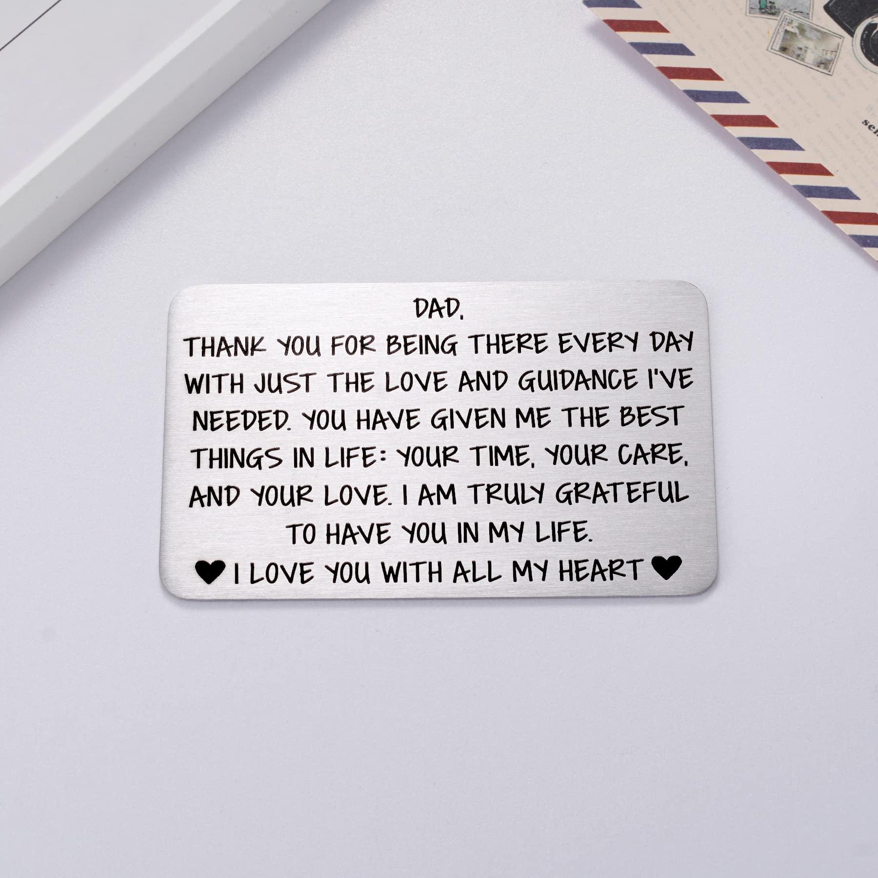 Biglietto di auguri per papà da figlia, figlio, moglie