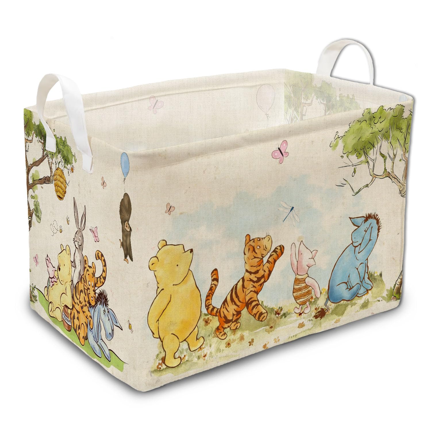 Amazon.com: Vintage the Pooh Nursery Storage Basket with Handles