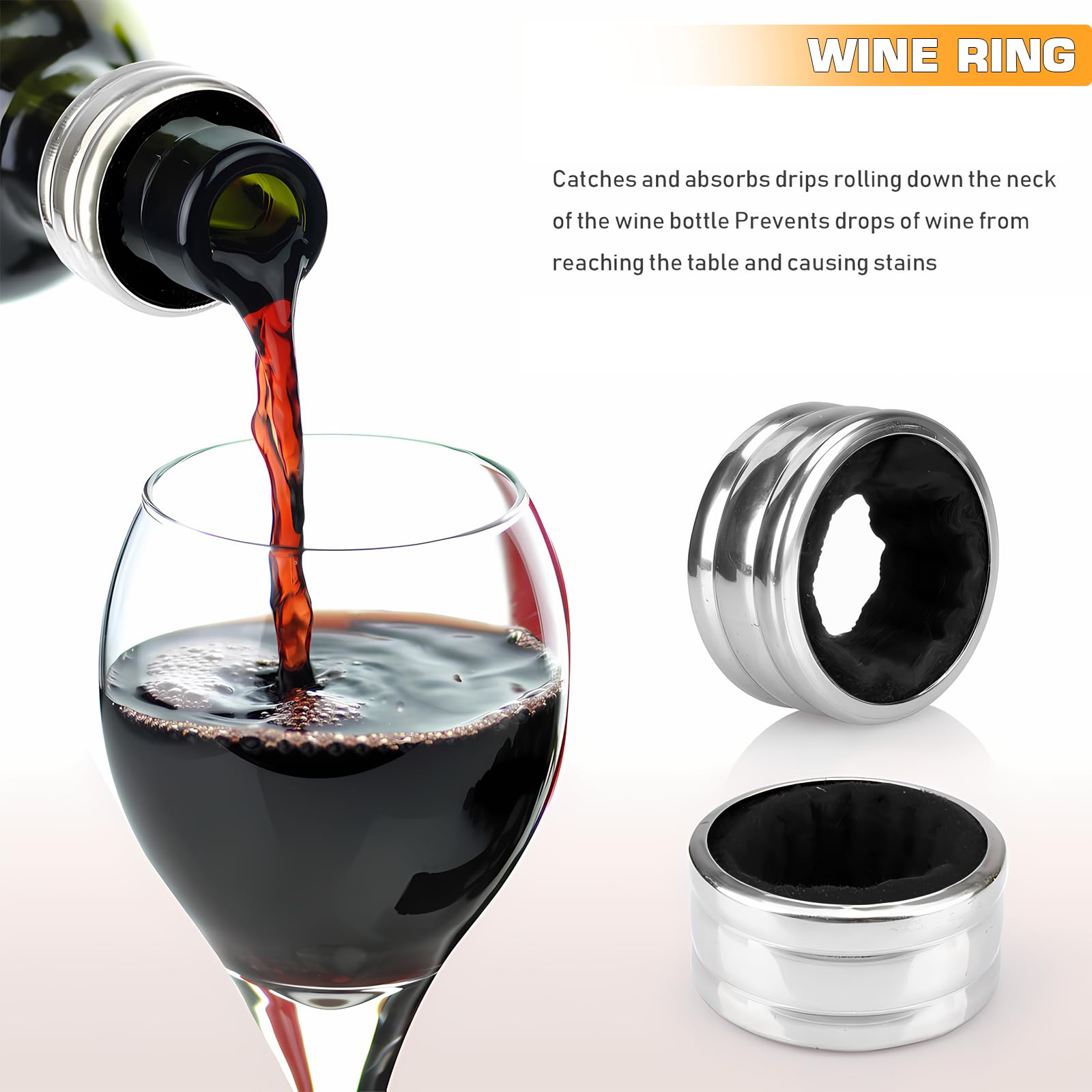 Set di Accessori da Vino a Forma di Bottiglia di Vino, Set di cavatappi, Set Regalo di Accessori per Il Vino, Set di apribottiglie, Set di Sommelier del Vino con apribottiglie (Red bottle001)