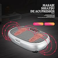 Vista 4 de EILISON FITABS 3D Vibration Plate Exercise Machine with Seat - Ocsillation, Pulsation + Vibration Platform, Push Up Vibration Machine for