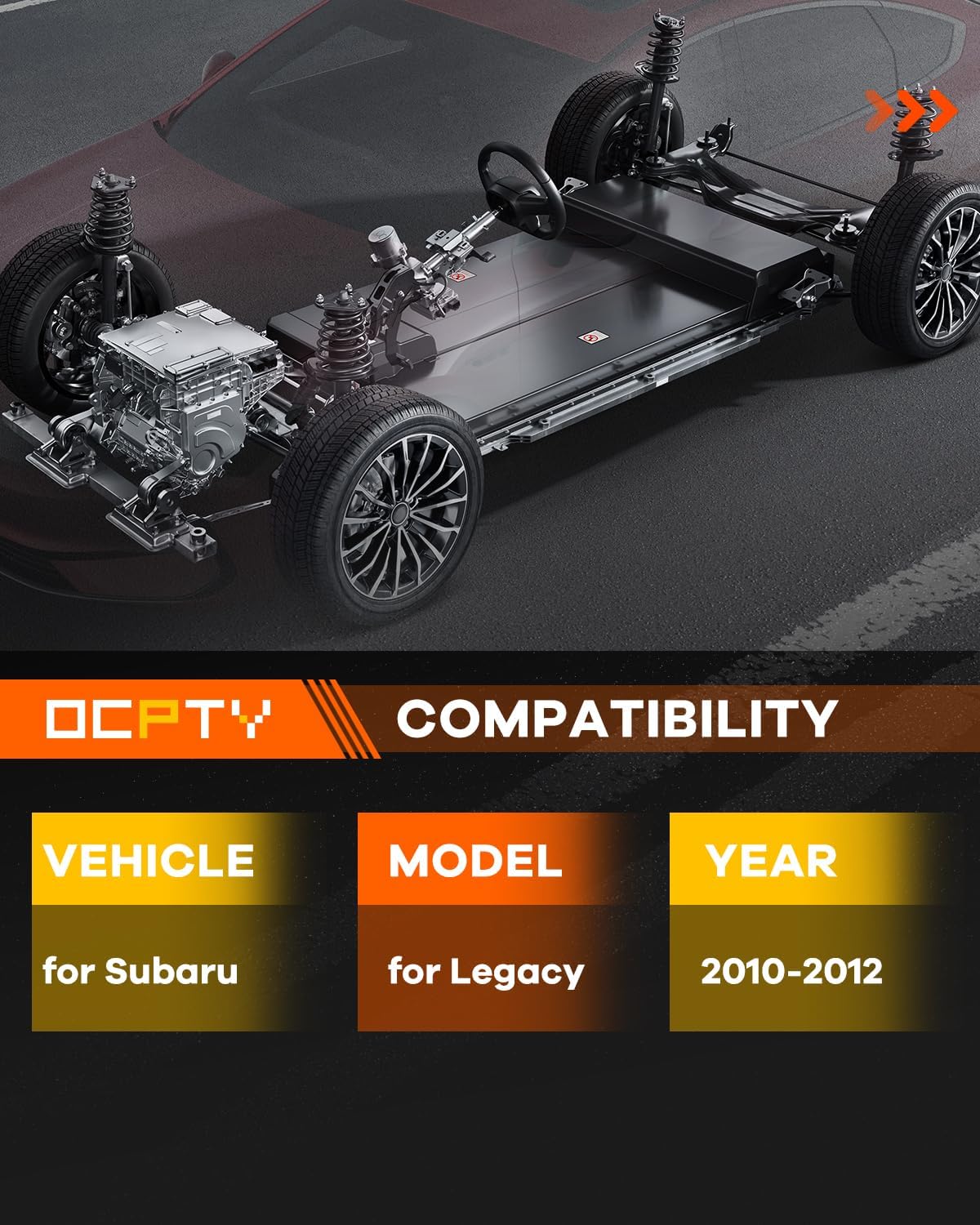 172685 172684 Front Struts Shocks for Subaru, OCPTY Complete Strut Assembly Spring Shock Absorbers Fits 2010 2011 2012 for Subaru for Legacy Amortiguadores Quick Complete Strut Assembly - Set of 2