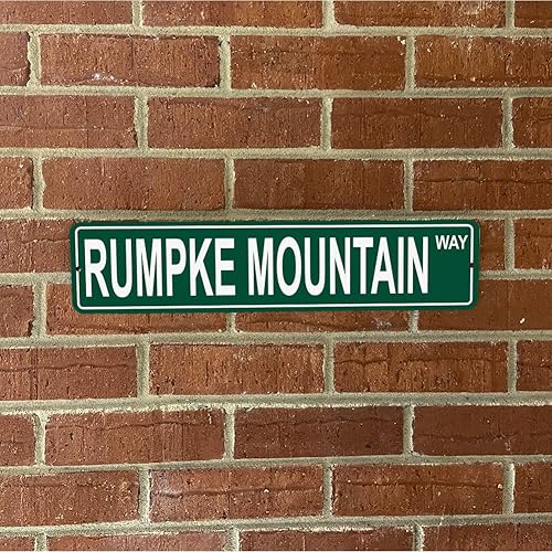 Vista 325 de Ohio Mountains Pick Your Mountain Compatible/repuesto para Ballards Hill United States Mountain Aluminio Metal Tin Street Sign Style decoración