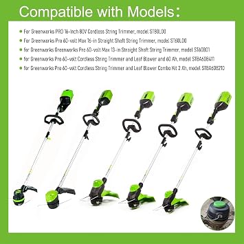 0.080 Dual line spool For Greenworks 40V String Trimmer ST40L210 STF310
