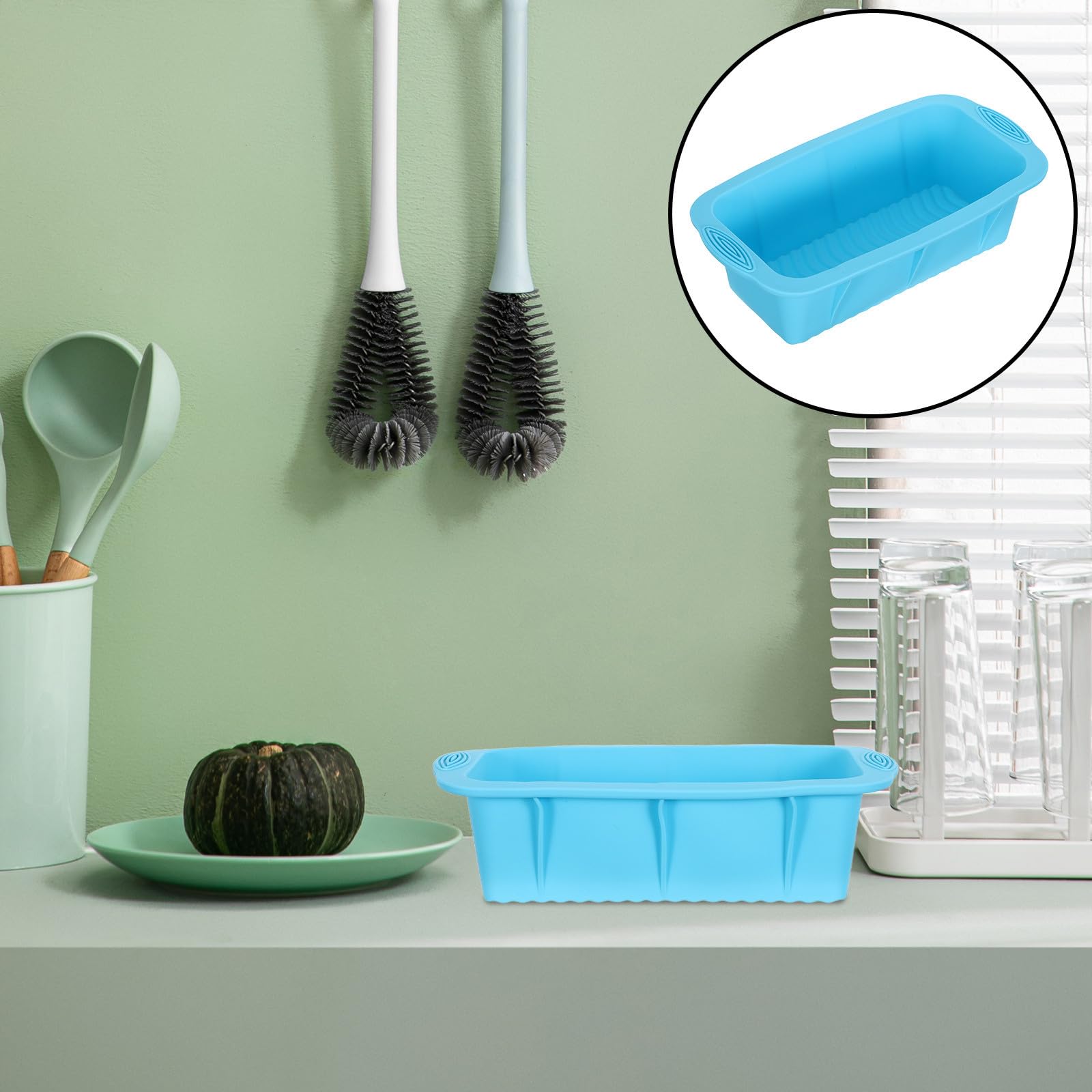 Alasum Stampo in Silicone per Ghiaccio Grande 5 Pezzi Antiaderente e Riutilizzabile per Bagno di Ghiaccio e Campeggio Oversize e Durevoli