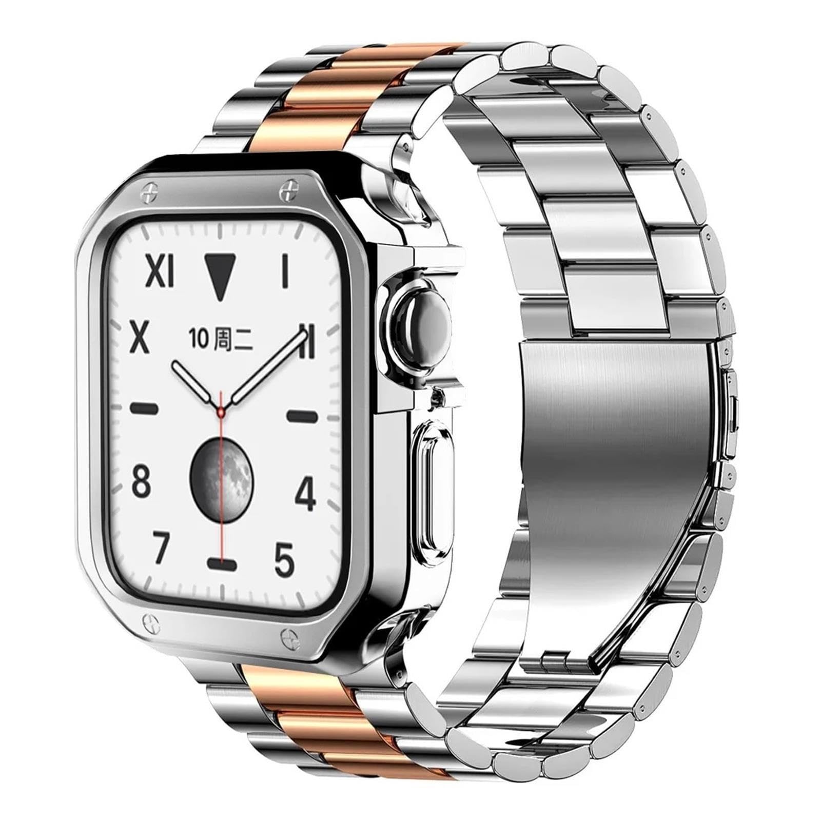 1 funda protectora de TPU + correa de metal for reloj Ultra Band