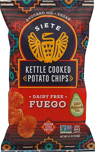 Siete Family Foods Fuego - Patatas fritas de patatas fritas bolsa de 55 onzas