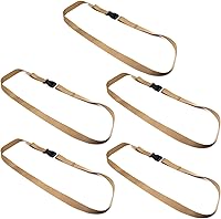 Vista 13 de 3 piezas de correas de amarre negras ajustables de nylon con hebillas de 1" x 47" (3.9 pies) con liberación rápida, correas de amarre