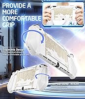 Vista 7 de Mumba Funda protectora acoplable para Nintendo Switch OLED de 7 pulgadas modelo 2021 con agarre de TPU serie Blade y material antiarañazos