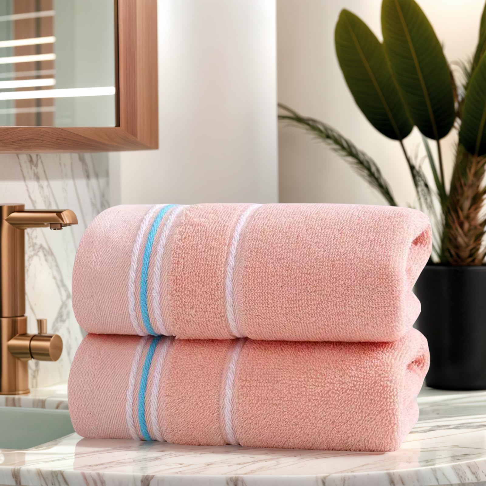 Ultra Soft Cotton Bath Towel - Quick - Drying and Absorbent for Home Kitchen Cleaning Bathroom Gym
