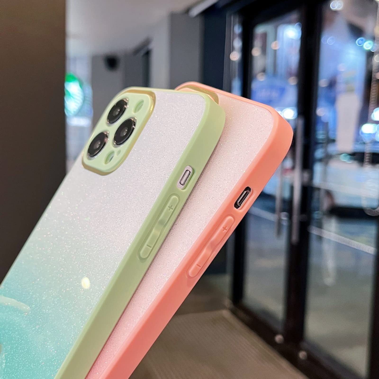 Amazon.co.jp: ファッション ユニークなシャイニー グラデーション