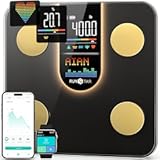 Scale for Body Weight, Smart Scale with 8-in-1 VA Display, High Precision Bathroom Digital Scale for Body Weight Heart Rate BMI Body Fat 22 Body Composition Sync APP, FSA&HSA Eligible