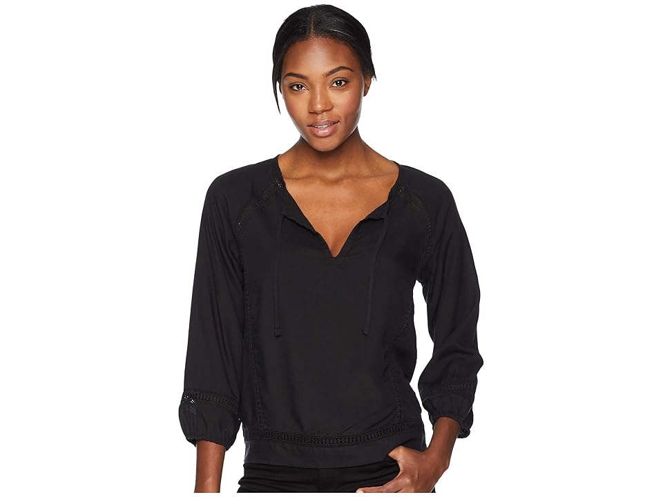 

Prana Tacana Top (Black) Women's Long Sleeve Pullover