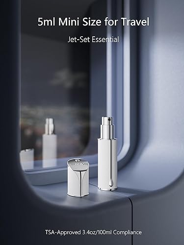 Miniatura 5 de Travalo AQUA Botella de Perfume Recargable de Viaje, Atomizador de Fragancias con Llenado por la Parte Inferior, Mini Dispensador de Colonia,