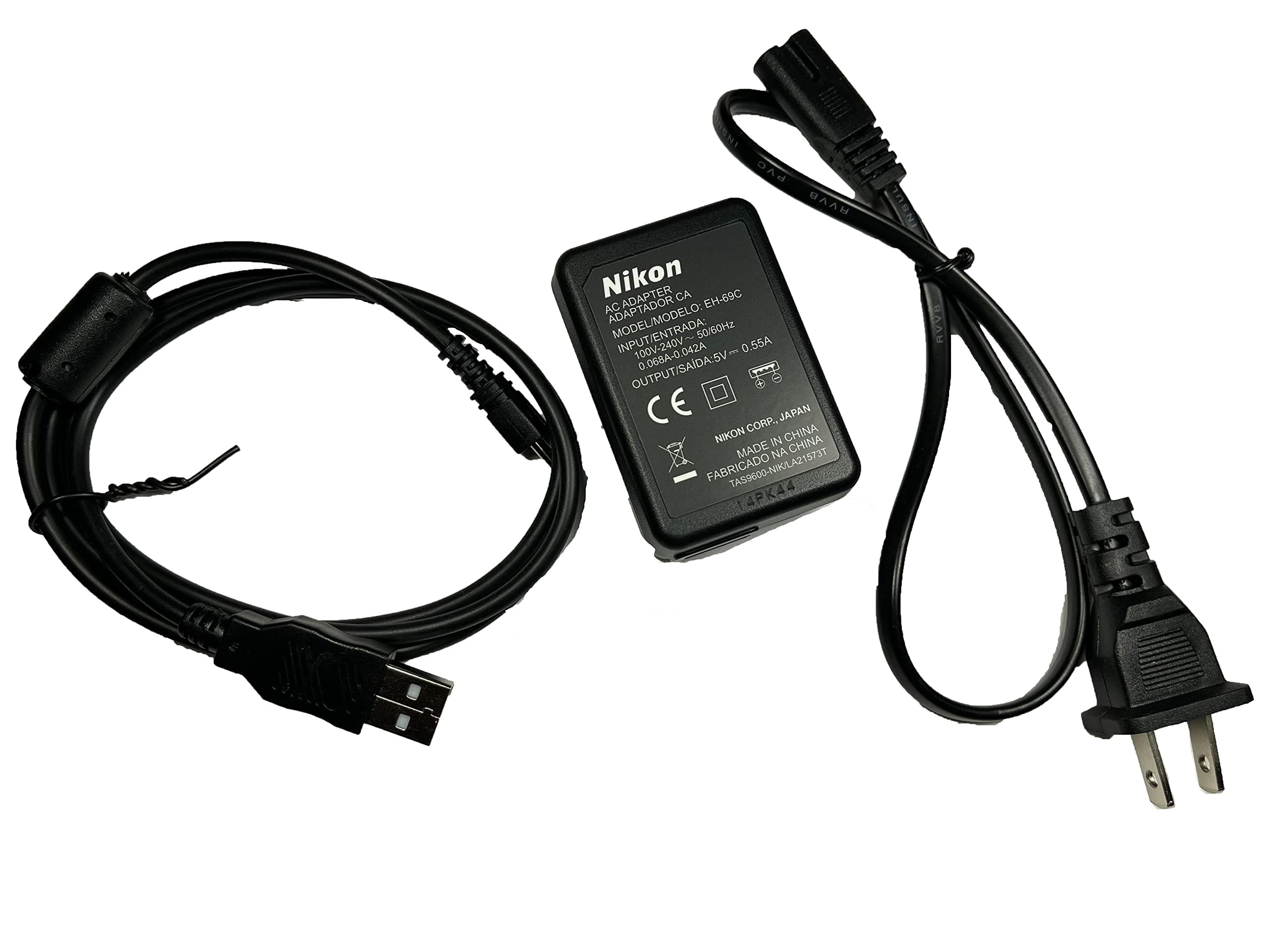 EH-69P AC Adapter Charger and UC-E6 Cable for Selective Nikon Coolpix P and S Series Cameras (See Description)