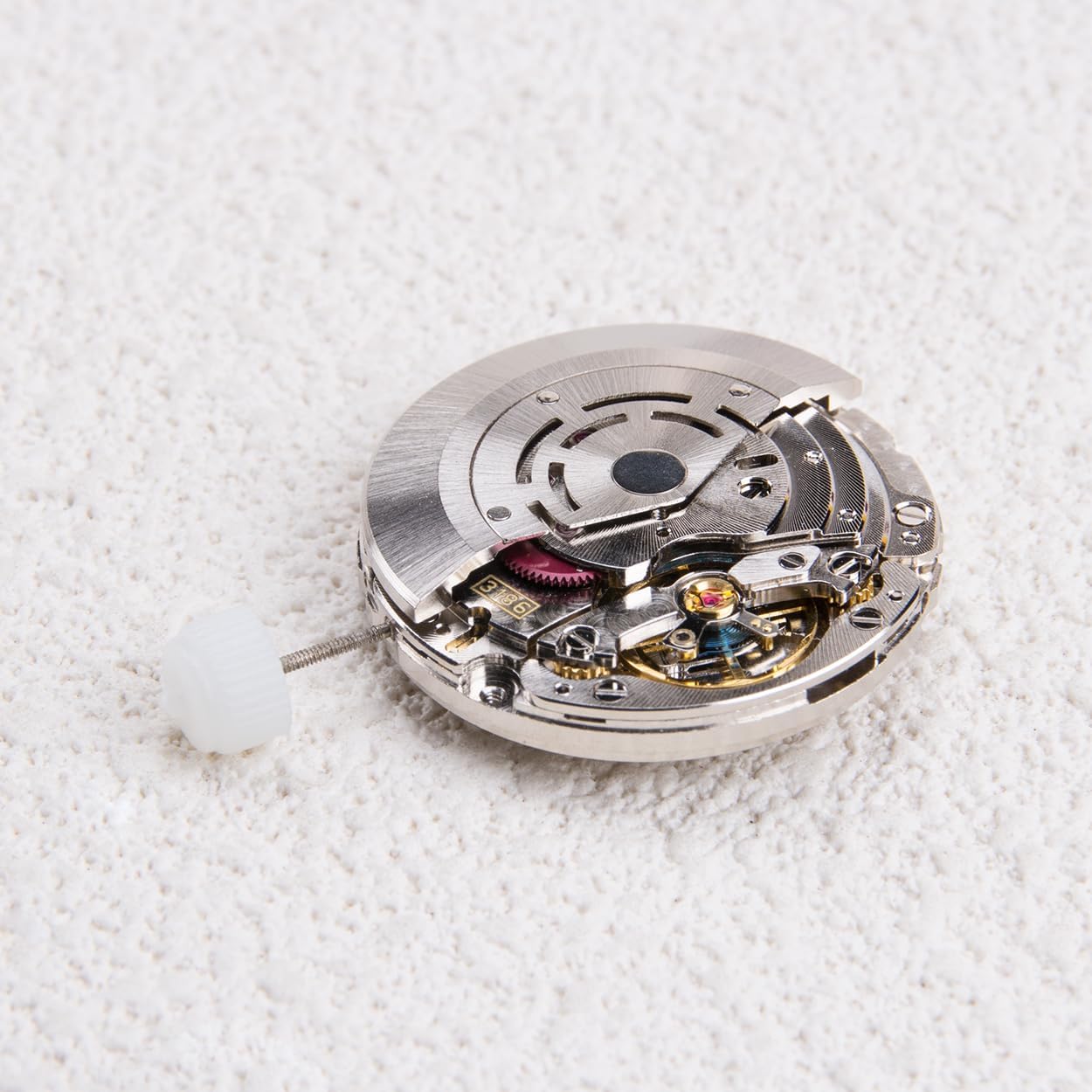 KOOBOOK 1Pcs Watch Movement for 3186 GMT Four-Hand Function Automatic Mechanical Movement Replacement for Watchmakers and Enthusiasts