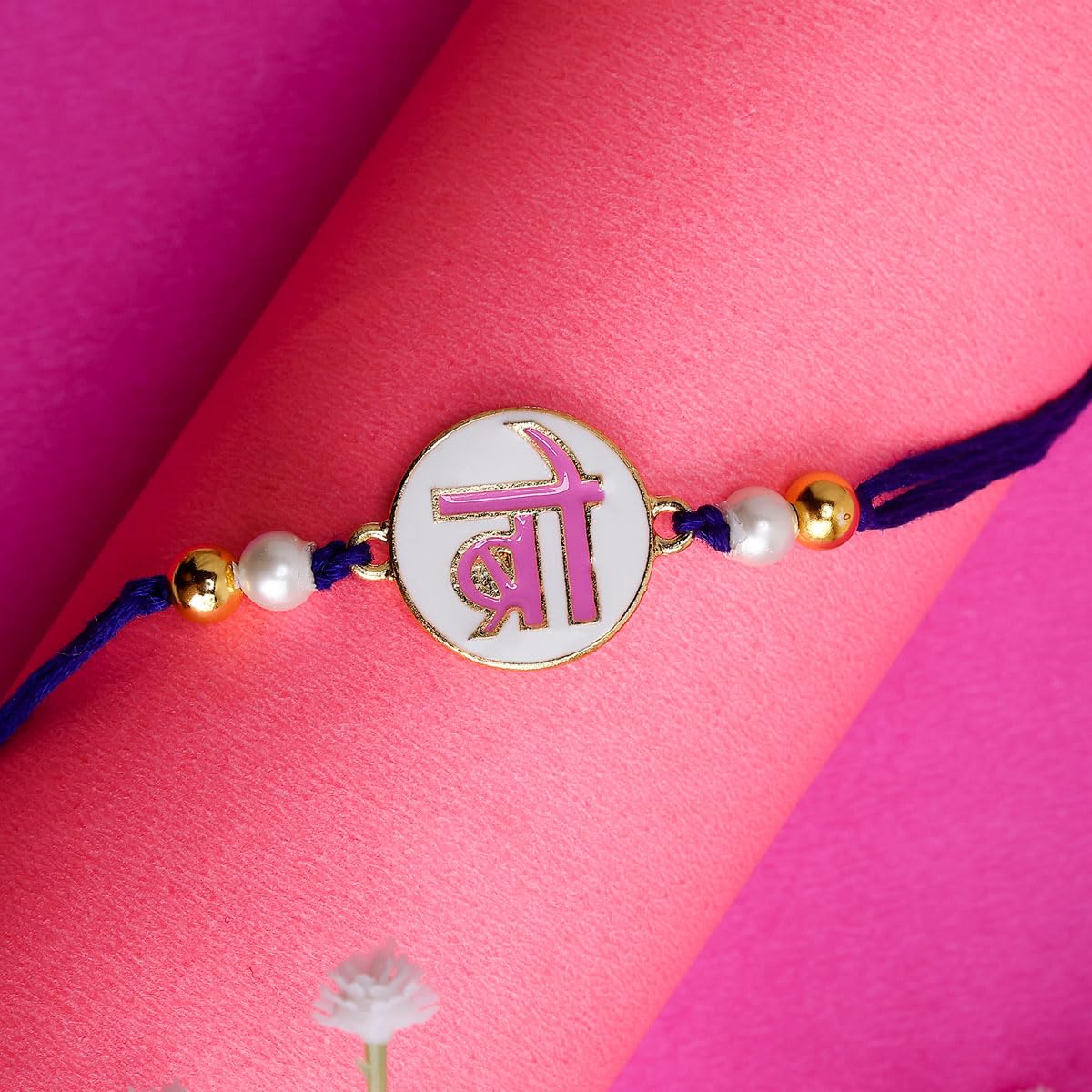 Traditional BRO Enamel Rakhi for Brother Pack of 1