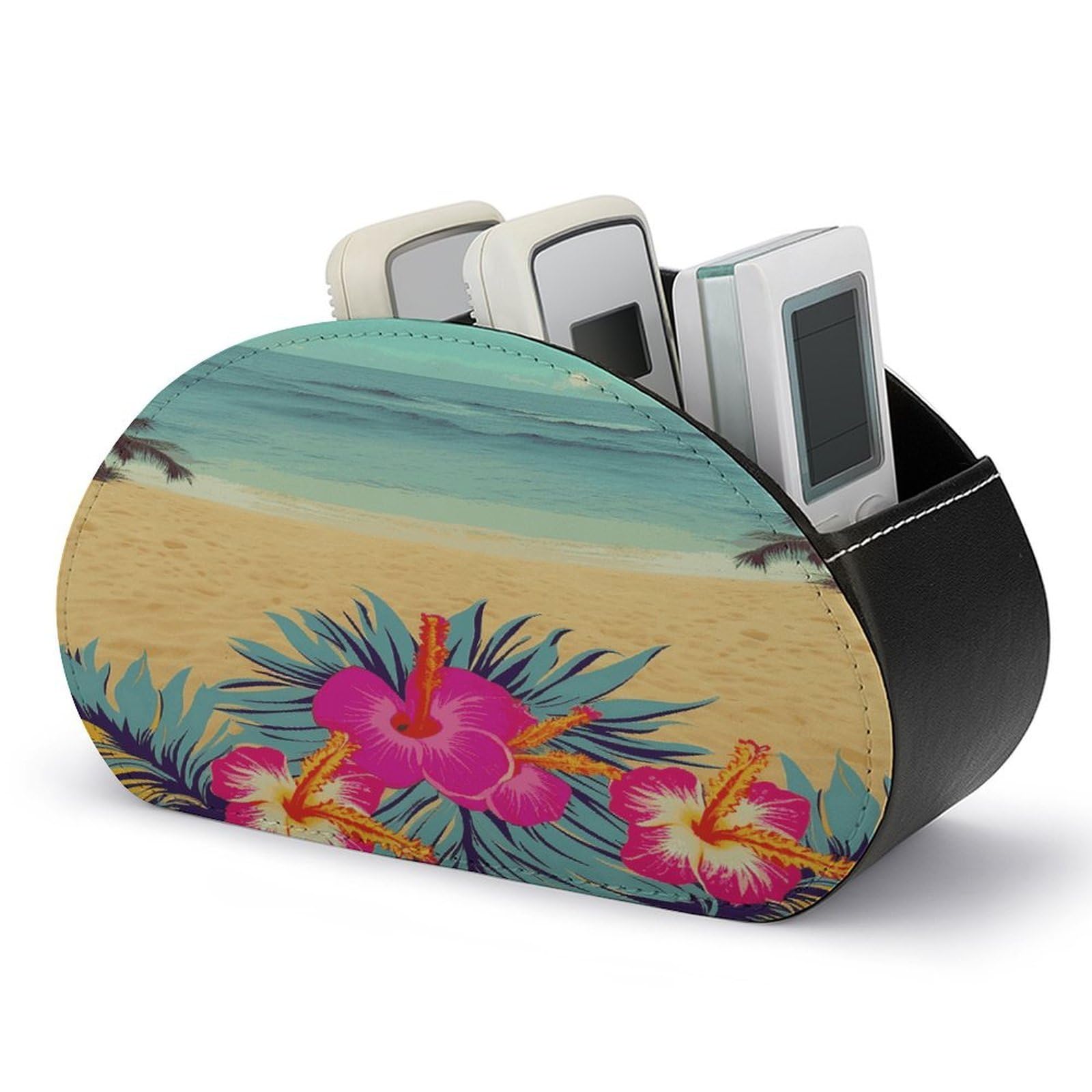 Btcowzrv Style Hello Hawaii Remote Control Holder With 5 Compartments