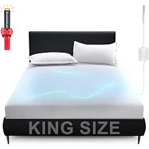 Adamson Grounding Fitted Sheet King Size, Earthing Sheets - Pure Silver Fiber & Organic Cotton + Grounding Cord + Tester Pen Included - 5-Year Assurance White, King - 76"x80"x15