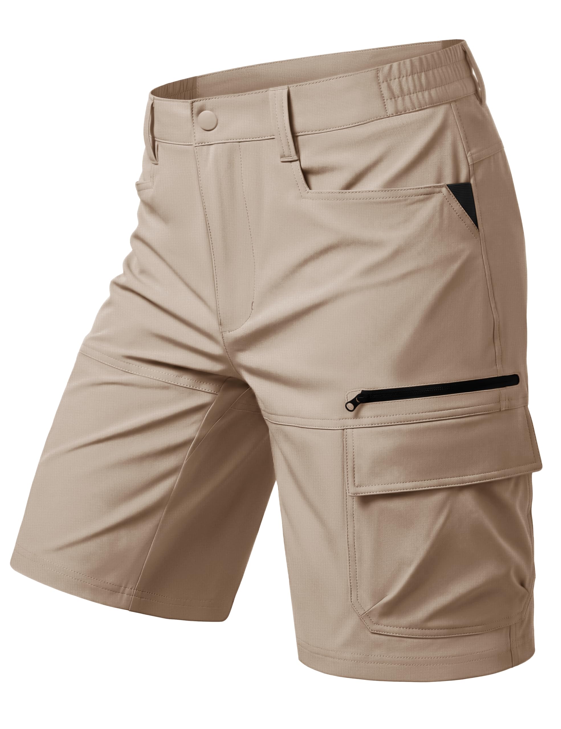 MAGCOMSEN Men's Hiking Cargo Shorts 9" Quick Dry Lightweight Summer Casual Shorts for Men Work Golf Outdoor 5 Pockets