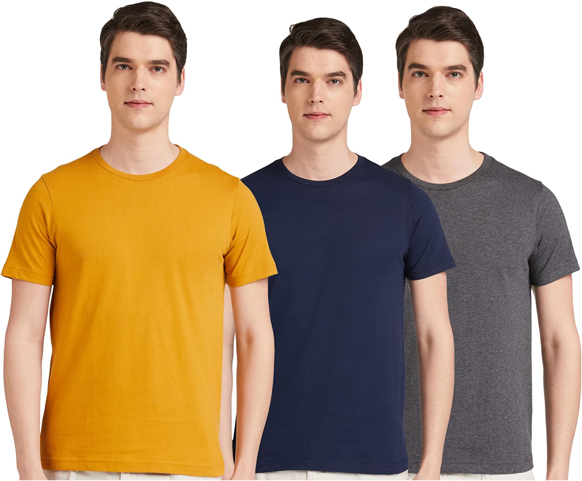 - Men's Solid Cotton T Shirt | Round Neck | Half Sleeve | Plain-Regular Fit (Available in Plus Sizes)