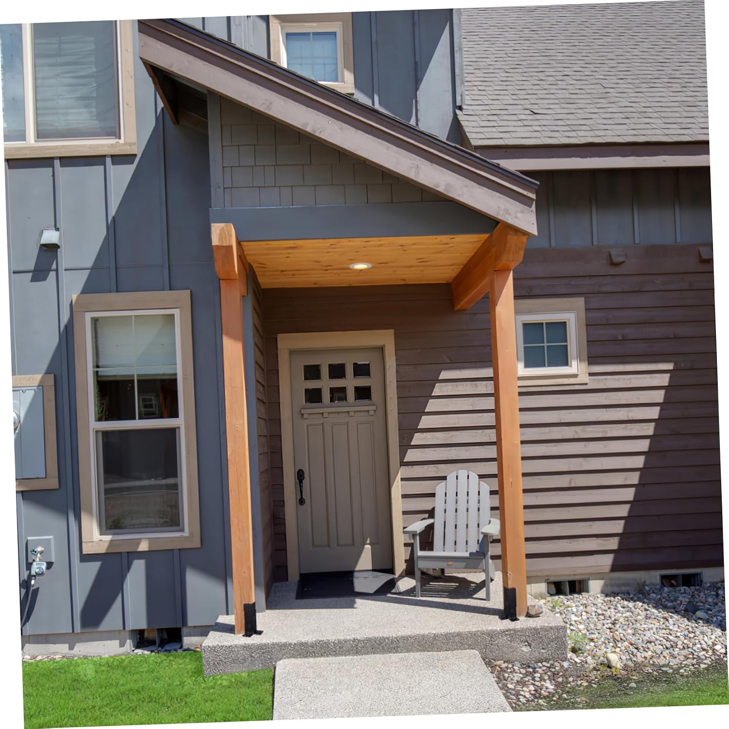 4pcs Pergola Bracket Kit Durable Post Support Brackets for Deck Fence and Railing Installation Easy to Install with Pre-drilled